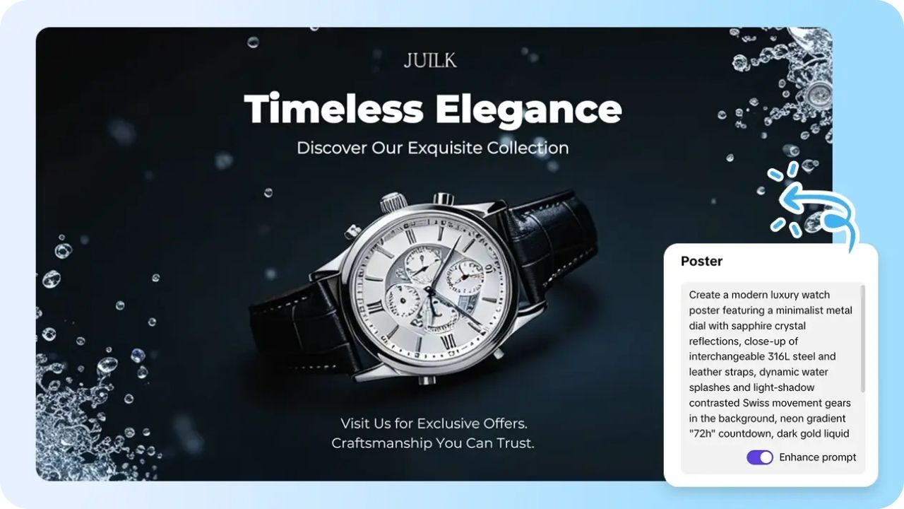 Tips to Design Professional Watch Posters Without a Designer